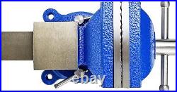 R 5'' Heavy Duty Bench Vise with 360° Swivel Base Ideal for Metalworking