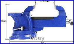 R 5'' Heavy Duty Bench Vise with 360° Swivel Base Ideal for Metalworking