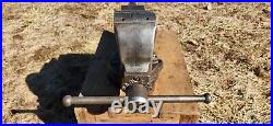 Rare Antique Chas Parker No 994 Swivel Base Anvil Vise With Wrench 4 Jaws, 85lb