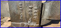 Rare Antique Chas Parker No 994 Swivel Base Anvil Vise With Wrench 4 Jaws, 85lb