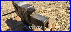 Rare Antique Chas Parker No 994 Swivel Base Anvil Vise With Wrench 4 Jaws, 85lb