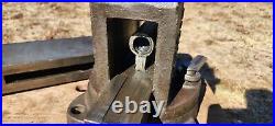 Rare Antique Chas Parker No 994 Swivel Base Anvil Vise With Wrench 4 Jaws, 85lb
