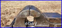 Rare Antique Chas Parker No 994 Swivel Base Anvil Vise With Wrench 4 Jaws, 85lb