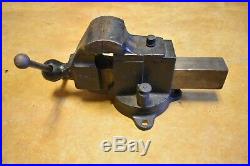 Rare Antique Prentiss No. 19 Vise 3.5'' Jaw 7'' Opening Swivel Base USA