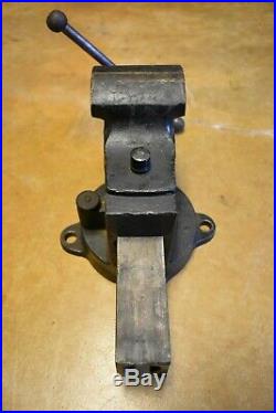 Rare Antique Prentiss No. 19 Vise 3.5'' Jaw 7'' Opening Swivel Base USA