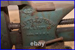 Rare Littlestown model 450 A vise swivel base 4 3/4 jaw collectible Littco tool