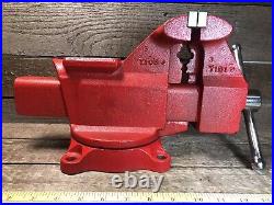 Rare Mac Tools 5-1/2 Bench Vise with Swivel Base & Pipe Jaws Never Used