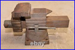 Rare Quick release bench vise V30 wilton style anvil swivel base collectible