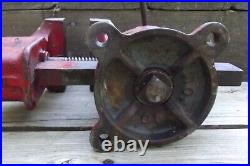 Rare Vintage Champion No. 4 Bench Vise with Anvil & Swivel Base 4 inch Wide Jaws