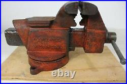 Rare! Vintage Columbian D45-m3, 5 Swivel Base Bench Vise Made In USA Cleveland