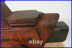 Rare! Vintage Columbian D45-m3, 5 Swivel Base Bench Vise Made In USA Cleveland
