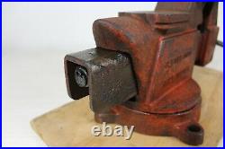 Rare! Vintage Columbian D45-m3, 5 Swivel Base Bench Vise Made In USA Cleveland