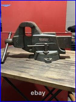 Rare Vintage Craftsman 506-51820 Swivel Base Bench Vise 3 1/2 Jaws 37 lb Beauty