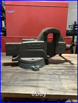 Rare Vintage Craftsman 506-51820 Swivel Base Bench Vise 3 1/2 Jaws 37 lb Beauty
