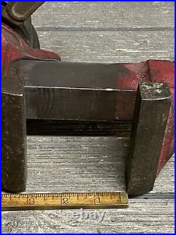Rare Vintage Luther No. 73-1/2 Bench Clamp Swivel Base Vise All Original 3-3/4