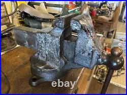 Rare Vintage Reed Bench Vise No. 204 1/2 With Swivel Base And 4 1/2 Jaws USA