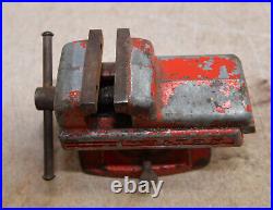 Rare Wilton 1125-9 vise 2 1/4 jaw baby red vise 344-1 swivel base collectible