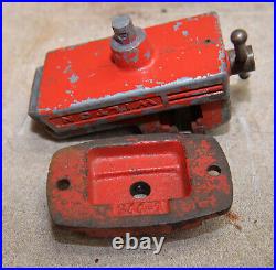 Rare Wilton 1125-9 vise 2 1/4 jaw baby red vise 344-1 swivel base collectible