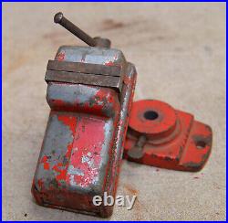 Rare Wilton 1125-9 vise 2 1/4 jaw baby red vise 344-1 swivel base collectible