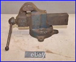 Rare Yost 203 1/2 swivel base bench vise collectible blacksmith knife maker V1