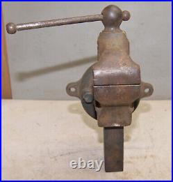 Rare Yost 203 1/2 swivel base bench vise collectible blacksmith knife maker V1