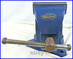 Record 3VS Bench Vise 4 Jaws Swivel Base Made In Sheffield England