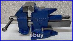 Record Heavy-Duty Vise Model 75 5 1/4 Jaw Width Swivel Base Fibre Grips