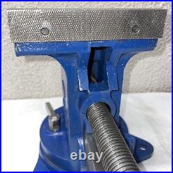 Record Heavy-Duty Vise Model 75 5 1/4 Jaw Width Swivel Base Fibre Grips