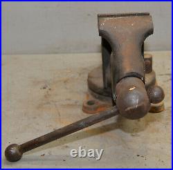 Reed 4 jaw swivel base bench vise No 204 collectible knife makers blacksmith