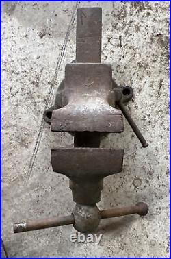 Reed Bench Shop Vise No. 204 Heavy Duty Swivel Base 4 Jaws