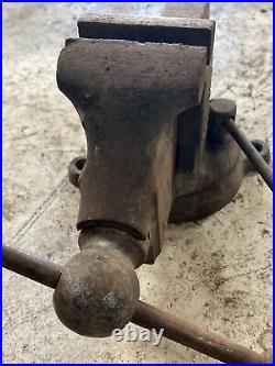 Reed Bench Shop Vise No. 204 Heavy Duty Swivel Base 4 Jaws
