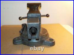 Reed Mfg Co. 203R Bench Machinist Swivel Base Vise 3 Jaws For Restoration