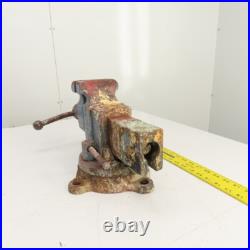 Reed Mfg. No. 204 Swivel Base Machinist Vise 4 Jaws Made in USA (Needs Cleaned)