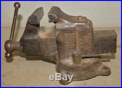 Reed Mfg swivel head & base vise 3 1/2 wide jaw 1914 patent model 403 1/2 USA