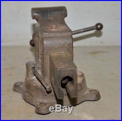 Reed Mfg swivel head & base vise 3 1/2 wide jaw 1914 patent model 403 1/2 USA