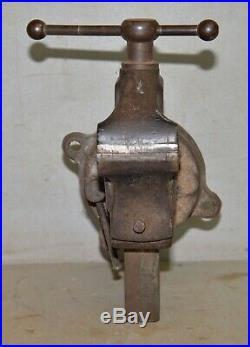 Reed Mfg swivel head & base vise 3 1/2 wide jaw 1914 patent model 403 1/2 USA