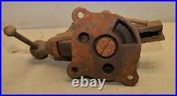 Reed Mfg swivel head & base vise 3 1/2 wide jaw patent 1914 model 402 USA tool