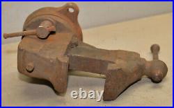 Reed Mfg swivel head & base vise 3 1/2 wide jaw patent 1914 model 402 USA tool