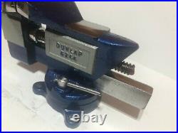 Restored Vintage Dunlap 5244 Air Force colors! 3 1/2inch Swivel Base Bench Vise