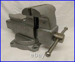 Restored Vintage Wilton 645 Bench Vise 5 In Jaws Swivel Base USA Anvil