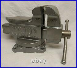 Restored Vintage Wilton 645 Bench Vise 5 In Jaws Swivel Base USA Anvil