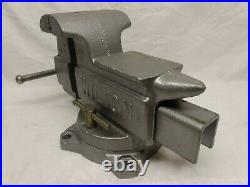 Restored Vintage Wilton 645 Bench Vise 5 In Jaws Swivel Base USA Anvil