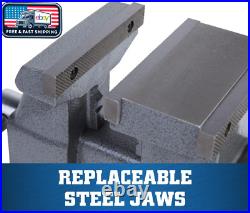 Reversible Bench Vise 5.5 Jaw 6.75-10.75 Opening 360° Swivel Base