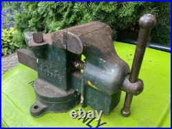 Rock Island 505a Vise USA 2.5 Jaws 15 Lbs swivel base Antique