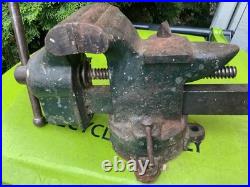 Rock Island 505a Vise USA 2.5 Jaws 15 Lbs swivel base Antique