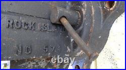 Rock Island 574 Bench Vise 4 1/2 Jaws Swivel Base Very Smooth Made in USA