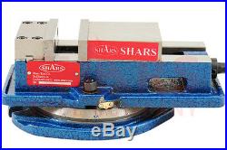 SHARS 5 x 4.29 Precision Mill Vise Anti-Jaw Lifting With Swivel Base New