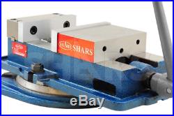 SHARS 6 x 5.9 Precision Mill Vise Anti-Jaw Lifting With Swivel Base CNC New