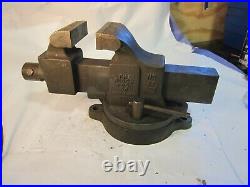 SIMPLEX Number 41 Bench Vise 4 Jaws Swivel Base Ridge Tool Co Elyria Ohio