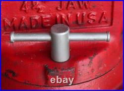 Snap On 1745 Bench Vise 4 1/2 Jaws n Pipe Jaws 360 Swivel Base 40 LBS